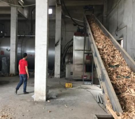 Biomassebrenner für Gaskessel